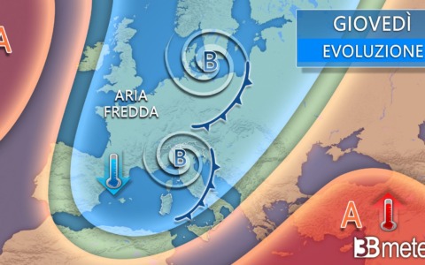 Irruzione fredda su mezza Europa. Neve in collina anche sull’Italia e temperature giù di 10°C