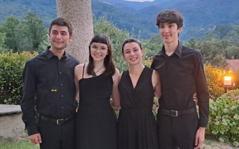 Il Quartetto di Flauti “Prisma” del Cantelli vince il primo premio al Concorso internazionale di Alessandria