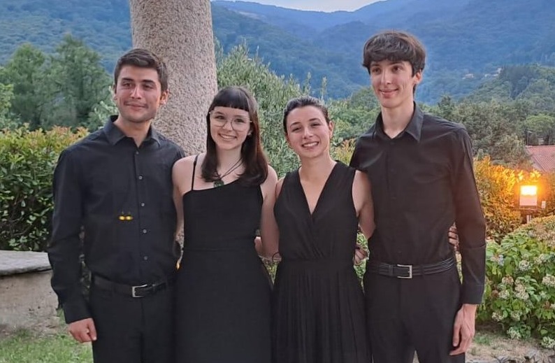 Il Quartetto di Flauti “Prisma” del Cantelli vince il primo premio al Concorso internazionale di Alessandria