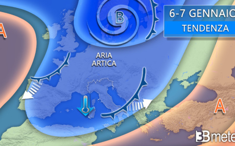 Previsioni meteo: nuova possibile irruzione fredda per l’Epifania
