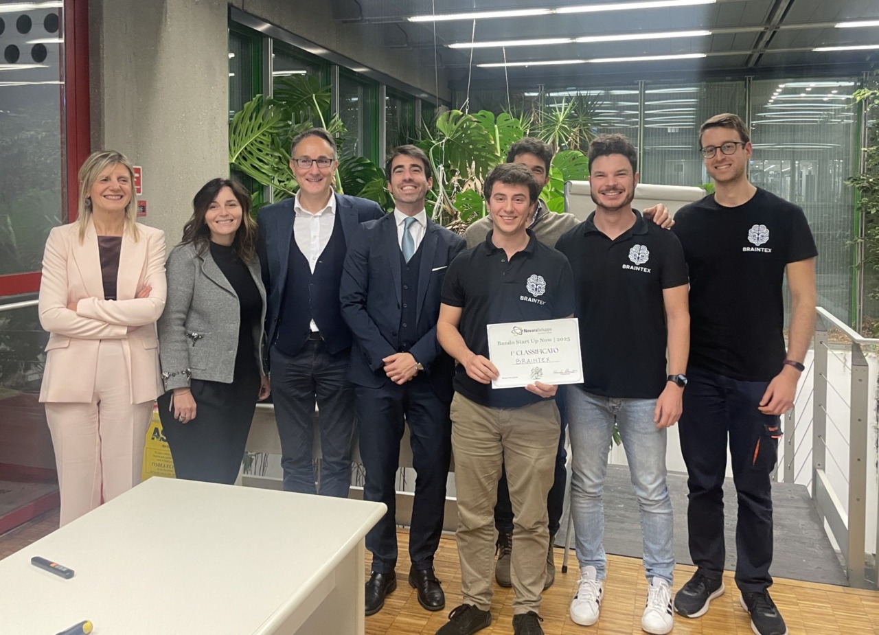 Fondazione Novara Sviluppo, Braintex vince START UP NOW 2025
