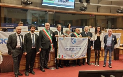 Borgomanero a Bruxelles al gala delle Comunità europee dello sport