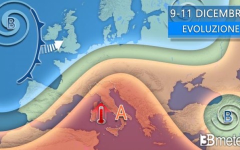 “L’inverno si veste d’autunno. Anomalo anticiclone in arrivo sull’Italia”