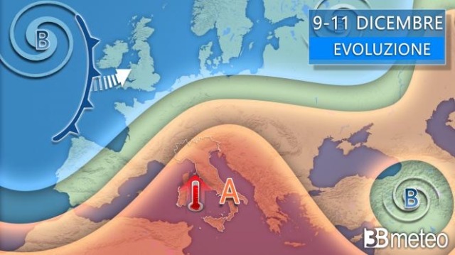“L’inverno si veste d’autunno. Anomalo anticiclone in arrivo sull’Italia”