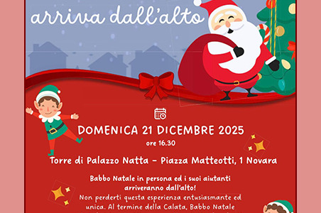 Babbo Natale Acrobatico a Palazzo Natta domenica