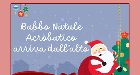Babbo Natale Acrobatico a Palazzo Natta domenica