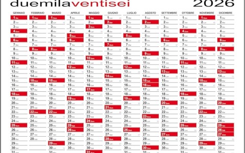 Il 2026 anno poco fortunato per le festività: molte cadono nel weekend