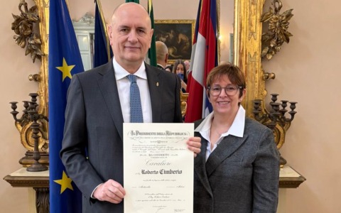 Roberto Cimberio insignito del titolo di Cavaliere della Repubblica