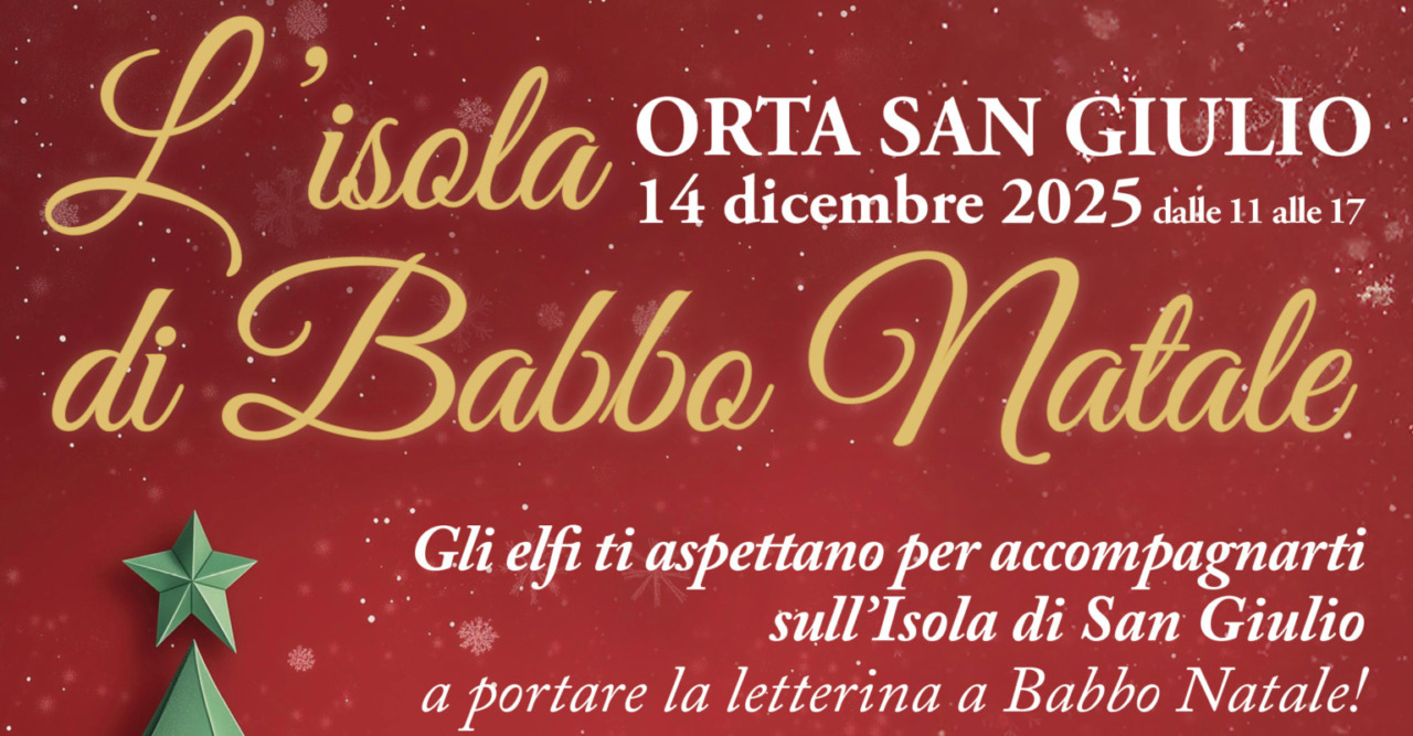 L’Isola di San Giulio si trasforma nell’Isola di Babbo Natale