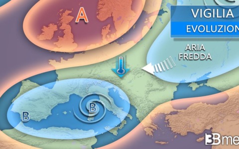 3BMeteo: “Arriva il ciclone di Natale con pioggia, neve anche a bassa quota, vento e clima più freddo”