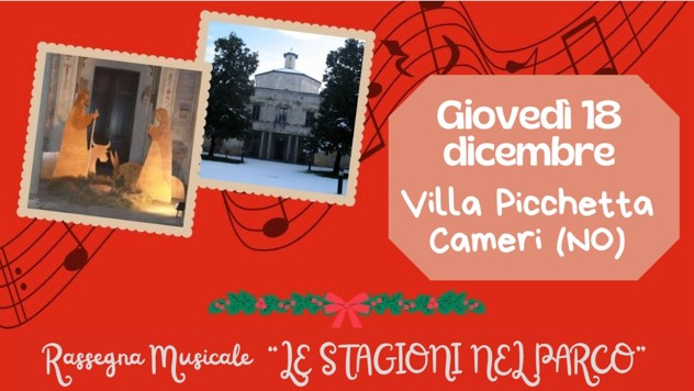 “Concerto di Natale” Villa Picchetta a Cameri
