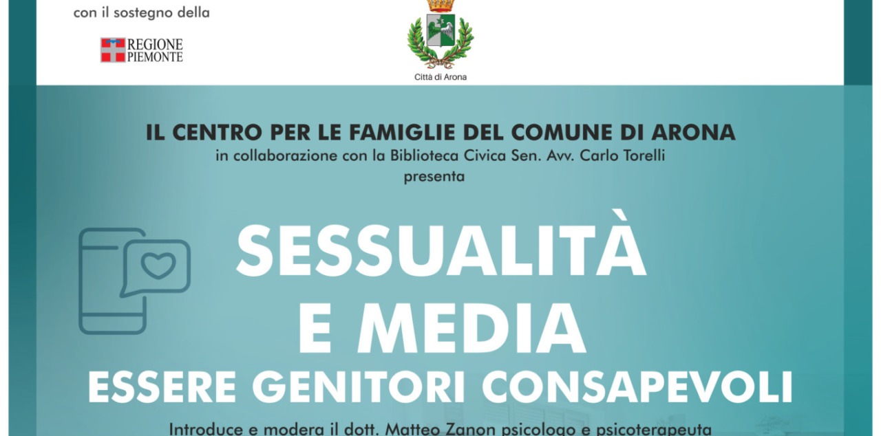 Sessualità e media: essere genitori consapevoli, l’incontro ad Arona