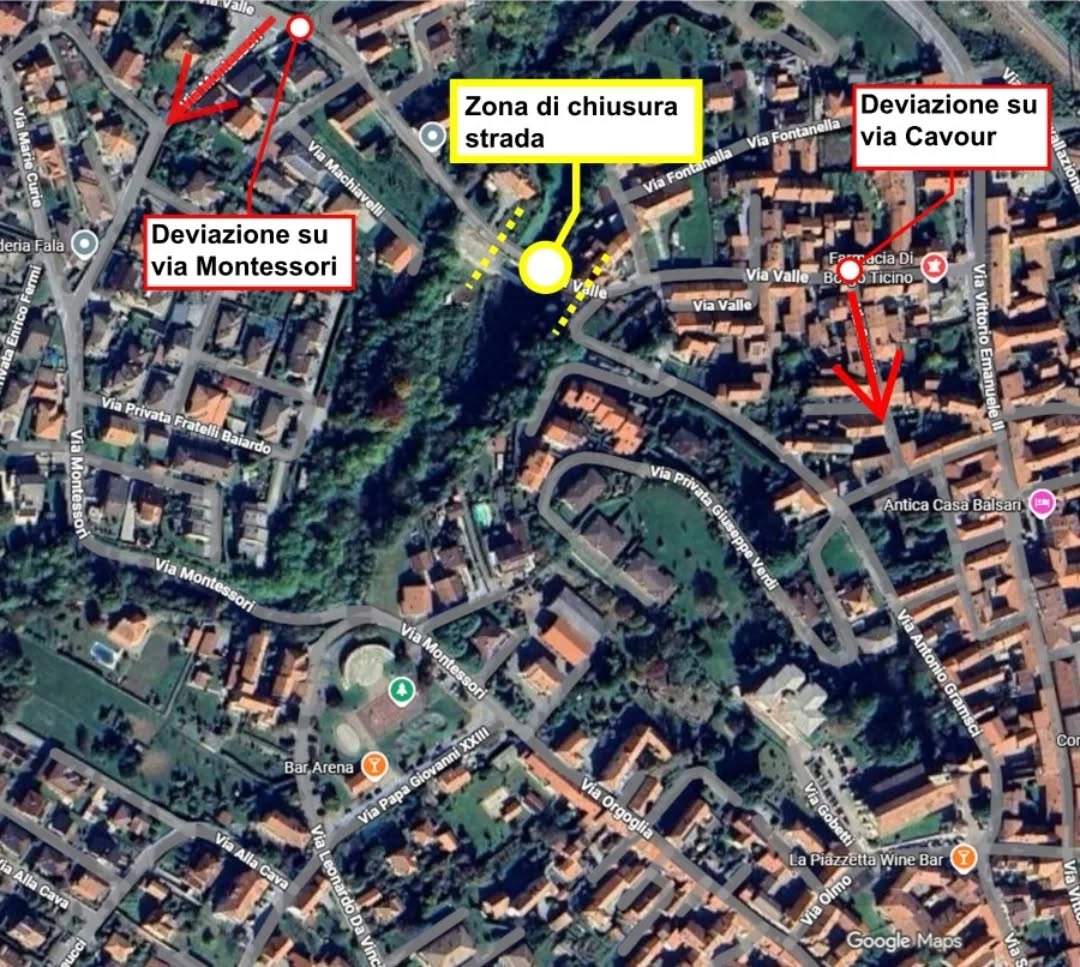 Lavori sul ponte in via Valle a Borgo Ticino: chiusa la strada fino al 15 febbraio