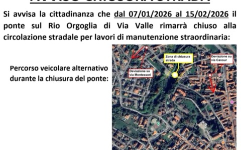 Borgo Ticino: il ponte di via Valle chiuso per lavori fino al 15 febbraio