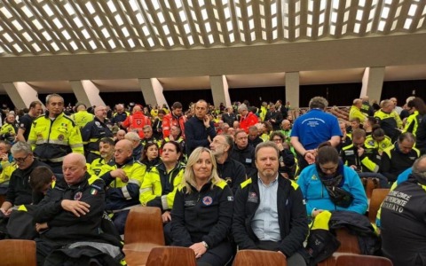 Anche la Protezione Civile del Piemonte all’udienza di fine Giubileo dal Papa