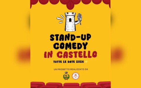 Galliate, “Stand-up Comedy 2026” al Castello: sette spettacoli da febbraio a maggio