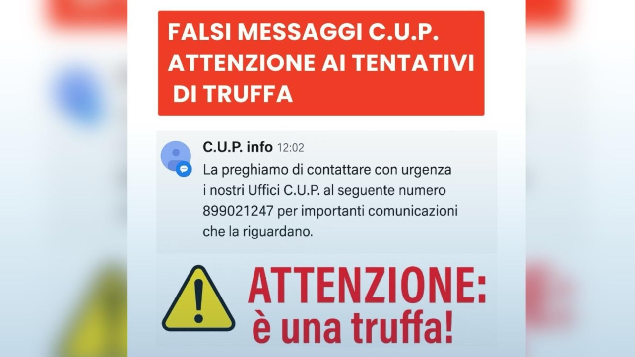 Falsi SMS a nome del Cup: l’AOU Maggiore della Carità di Novara mette in guardia gli utenti