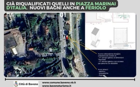 Nuovi bagni pubblici sul lungolago di Baveno