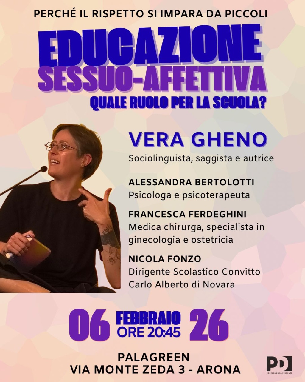 Educazione sessuo-affettiva: quale ruolo per la scuola? L’incontro ad Arona