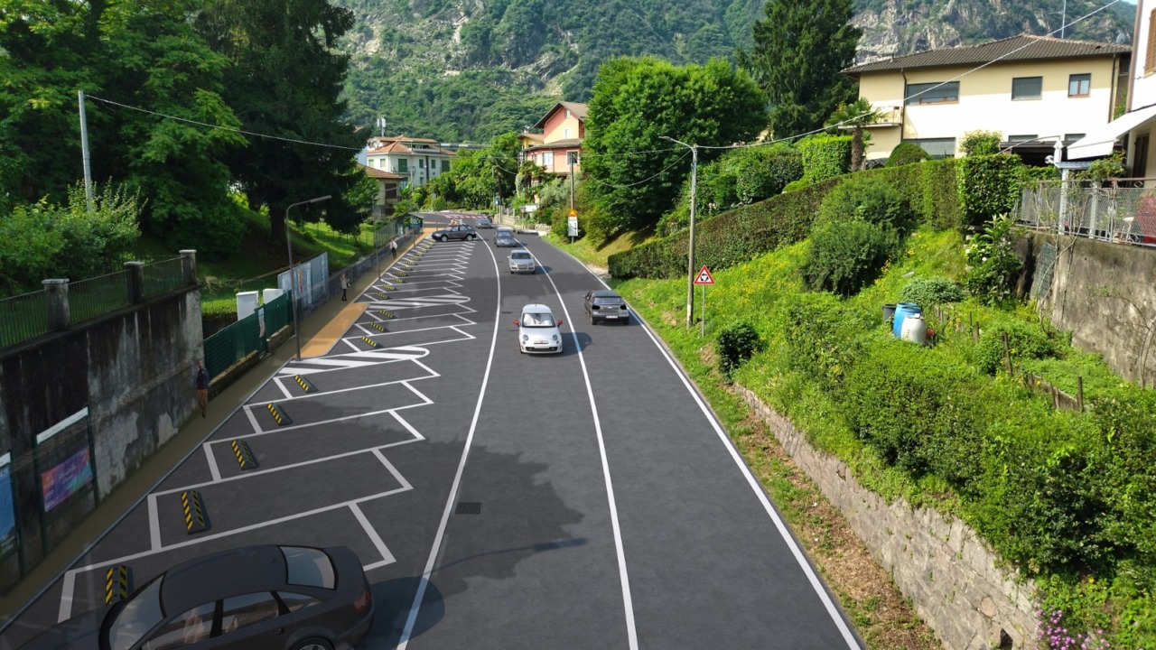 Messa in sicurezza di via 42 Martiri a Feriolo con la realizzazione di un nuovo percorso pedonale