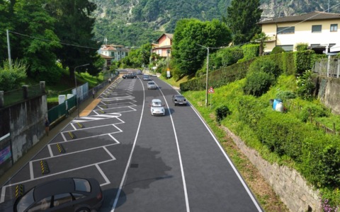 Messa in sicurezza di via 42 Martiri a Feriolo con la realizzazione di un nuovo percorso pedonale