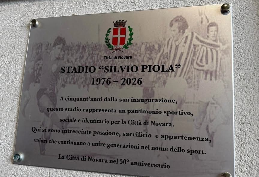 Novara, i 50 anni dello Stadio Comunale: nel 1976 il calcio d’inizio con l’amichevole Novara-Juventus
