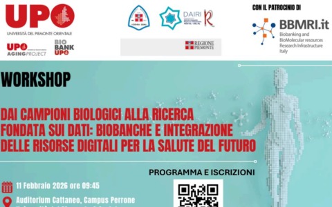 Upo promuove il workshop: “Dai campioni biologici alla ricerca fondata sui dati: biobanche e integrazione delle risorse digitali per la salute del futuro”