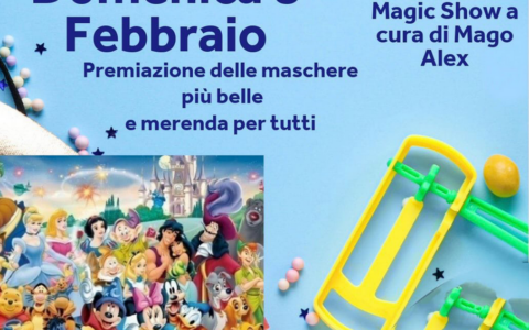 Festa di Carnevale a tema Disney domani a Oleggio Castello