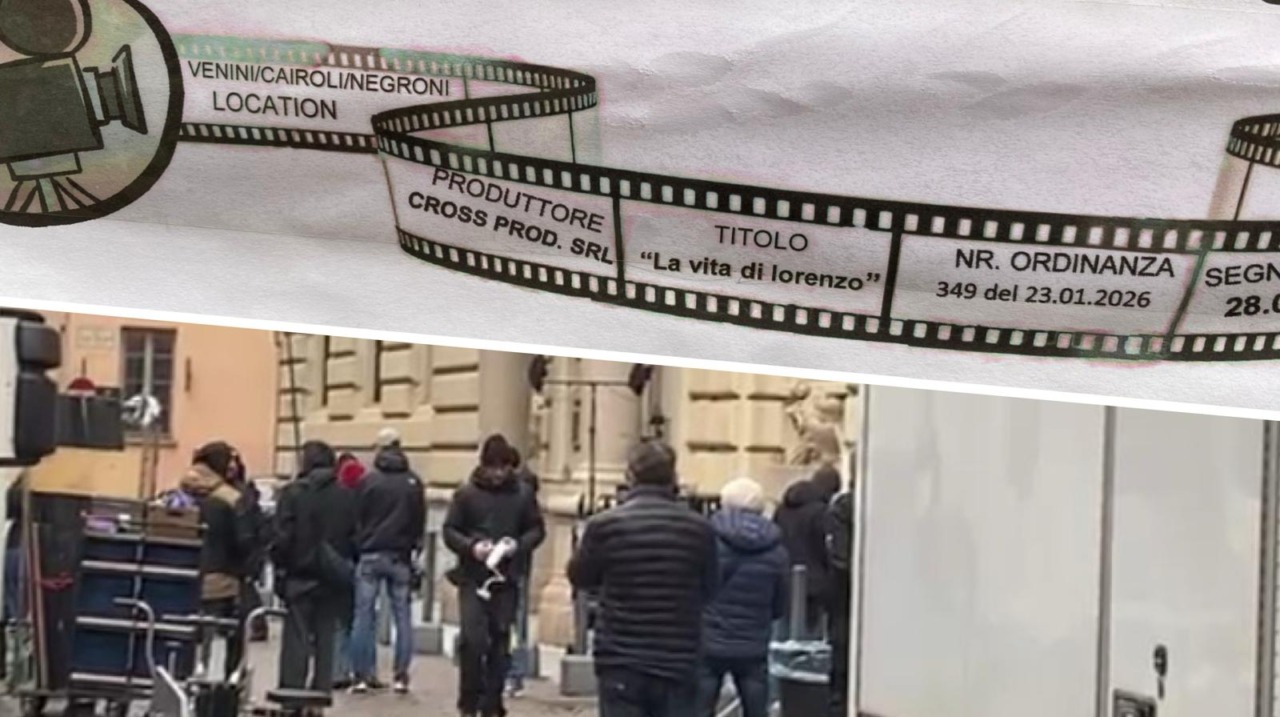 Novara, ciak nel centro storico per la nuova serie tv Rai