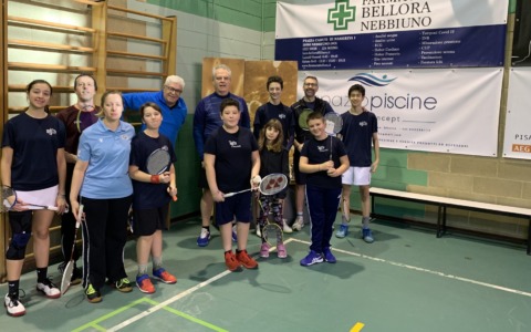 Primo torneo di badminton della quinta edizione del Trofeo Badminton Vergante a Pisano