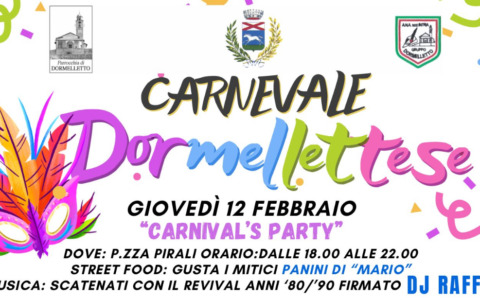Carnevale dormellettese al via: tanti gli appuntamenti