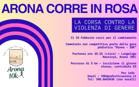 “Arona corre in rosa”: appuntamento domenica 15