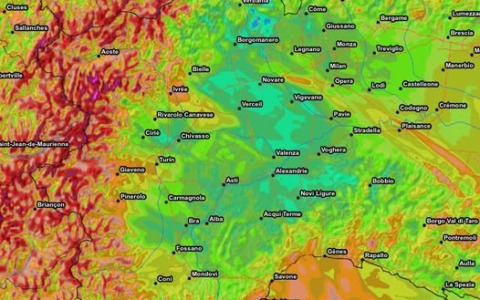 Venti di foehn tempestosi sulle Alpi piemontesi con bufere di neve sui crinali