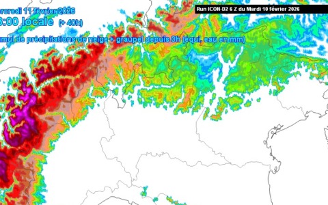 In arrivo fitte nevicate sulle Alpi piemontesi: poi venti tempestosi in montagna