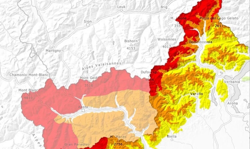Oggi rischio altissimo di valanghe in Piemonte: evacuate 40 persone
