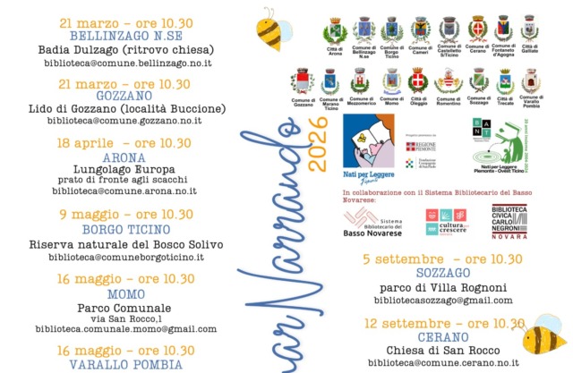 Torna CamminarNarrando: nuove avventure tra libri e natura per i piccoli lettori dell’Ovest Ticino