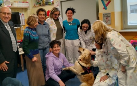 Quattro zampe in pediatria: pet therapy al Maggiore della Carità di Novara – IL VIDEO