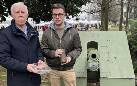 Granata rinvenuta al parco dei Lagoni di Mercurago