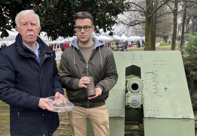 Granata rinvenuta al parco dei Lagoni di Mercurago