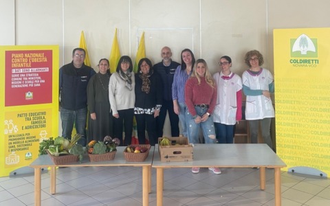 Coldiretti Novara-Vco all’istituto dell’infanzia Rosmini di Borgomanero per l’educazione alimentare