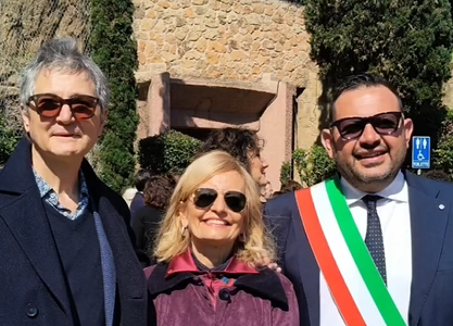 Sindaco di Borgo Ticino alla commemorazione delle Fosse Ardeatine
