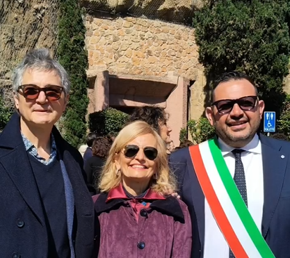 Sindaco di Borgo Ticino alla commemorazione delle Fosse Ardeatine