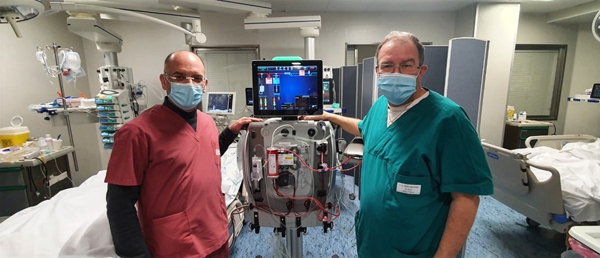 All’ospedale di Borgomanero una metodica all’avanguardia di rimozione extracorporea della CO2