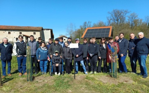 Bellinzago Novarese, piantati 25 ciliegi selvatici al Mulino Vecchio