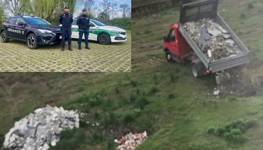 Scarico illecito di macerie a Sant’Agabio: denunciato l’autista di una ditta edile