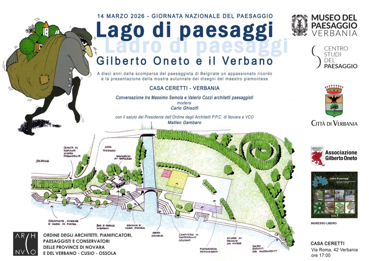 I paesaggi del lago e del Verbano per un omaggio a Gilberto Oneto, architetto e paesaggista