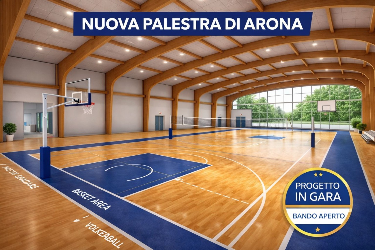 Aperta la gara per la nuova palestra ad Arona