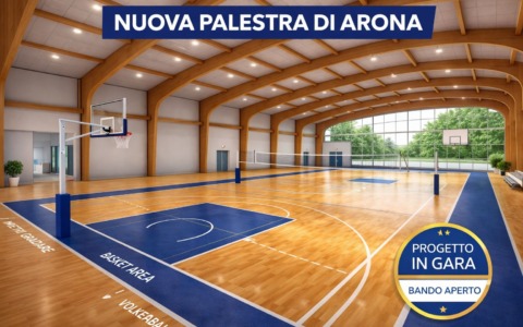 Aperta la gara per la nuova palestra ad Arona