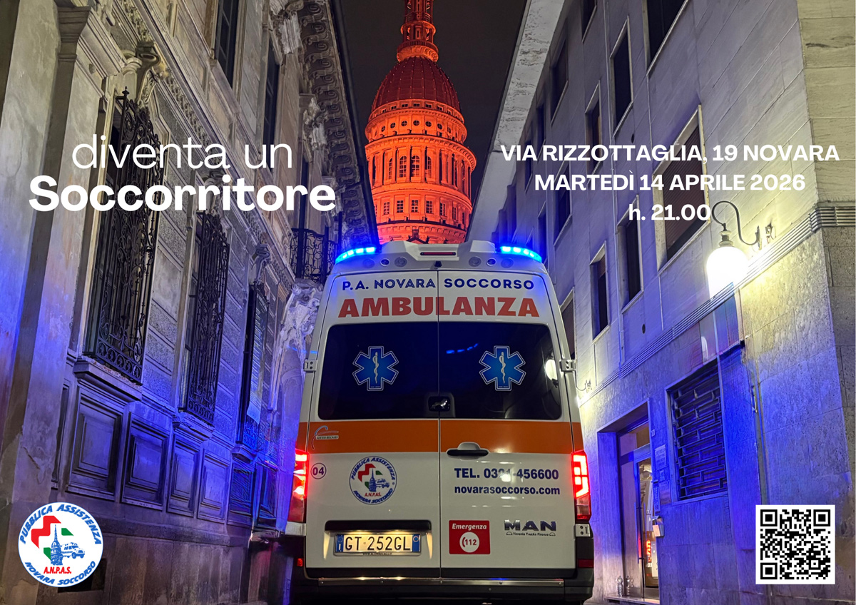 Novara Soccorso cerca volontari: al via un nuovo corso gratuito per il 118