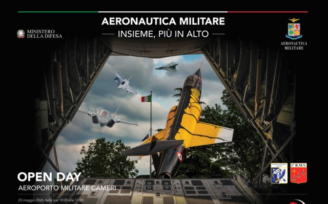 Open Day all’aeroporto di Cameri: riaperte le iscrizioni per visitare la base dell’Aeronautica Militare